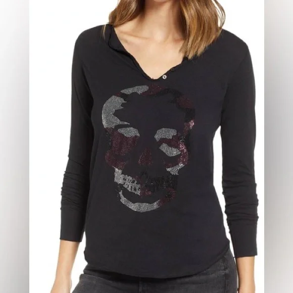 ZADIG&VOLTAIRE - ZADIG&VOLTAIRE 完売　スカル　ドクロ　骸骨　チェック長袖シャツ Zadig & Voltaire | Tops | Zadig Voltaire Tunisien Skull